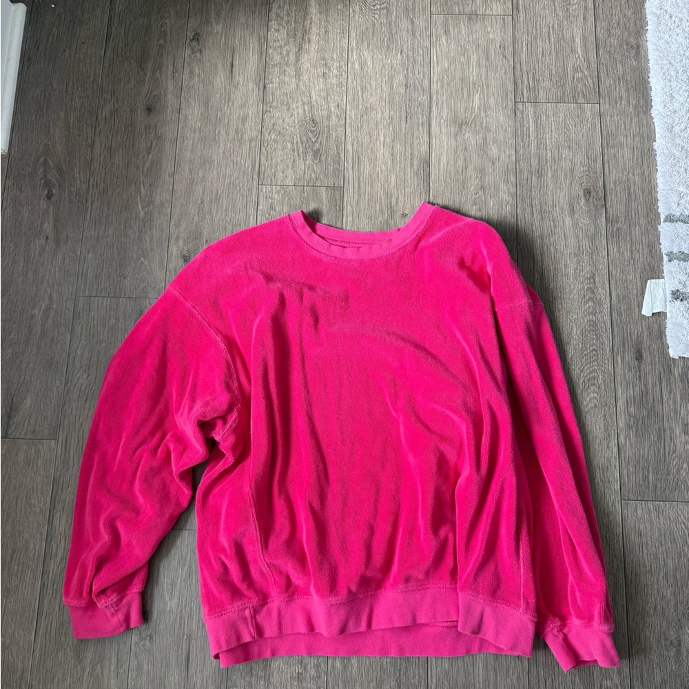 DAILY DRILLS Hot Pink Cozy Sweatshirt